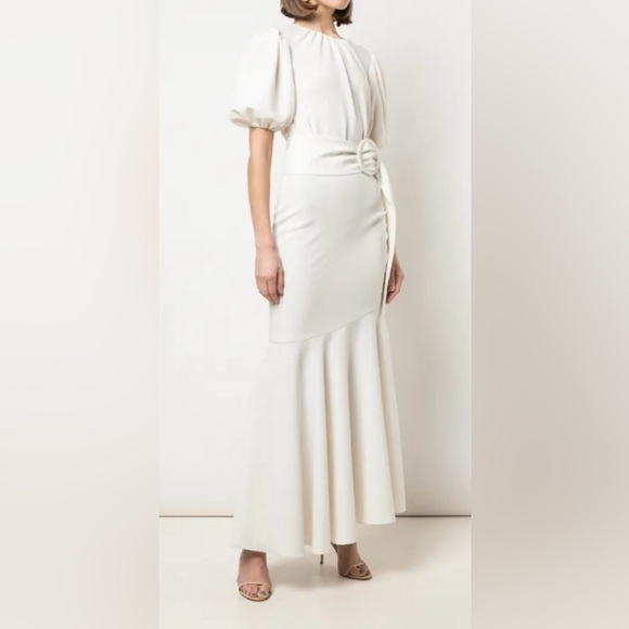 Sachin & Babi Camila flared hem dress in Ivory/White - Picture 6 of 15